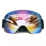 Ski / Snowboard and Other sports goggles, unisex, universal size, black frame - multicolor lens, NM99